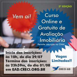 Aviso Curso Avaliação Imobiliária 2 edicao julho-01