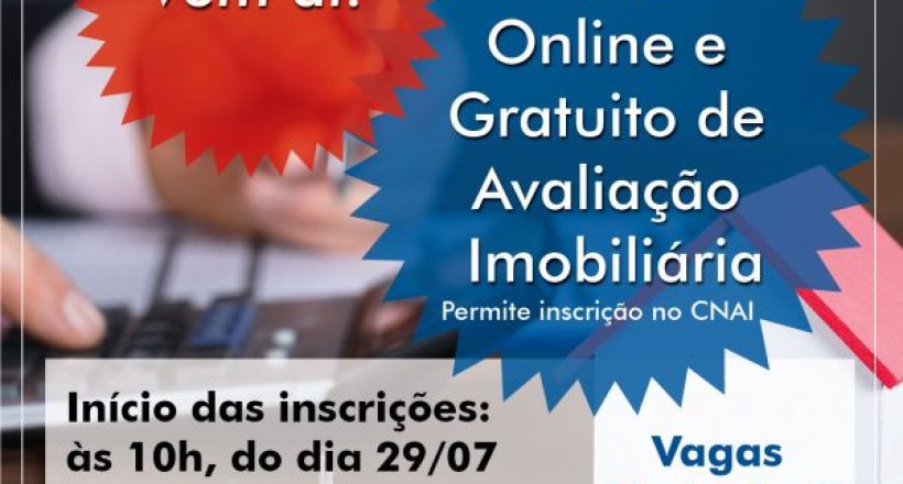 Aviso Curso Avaliação Imobiliária 2 edicao julho-01
