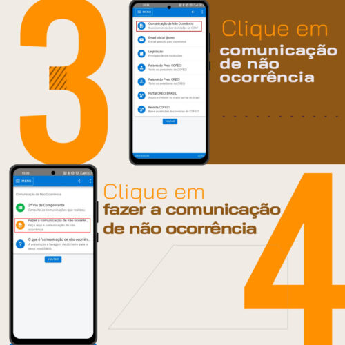 3 feed icorretor declaração de inocorrencia