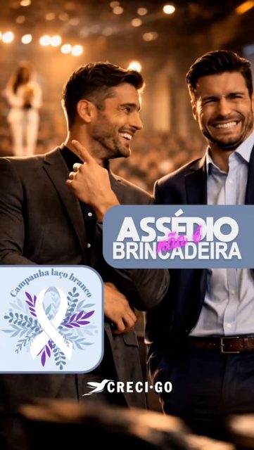 🏆 Ela estava no pódio.

Mas, para alguns, isso não foi suficiente.

Enquanto uma conquista era celebrada, o respeito foi quebrado.

📵 Compartilhar imagens íntimas sem consentimento não é brincadeira.

😶‍ Rir disso também é violência.

✋ E se calar… sustenta o problema.

Na Campanha do Laço Branco, o convite é claro:

homens também precisam se posicionar.

👉 Eu vejo. Eu ajo. Eu não me calo.

#LaçoBranco #ChegaDeAssédio #AtitudeImporta #crecigoias #crecimulher